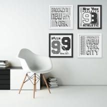 Vinyl and stickers new york 3d effect picture