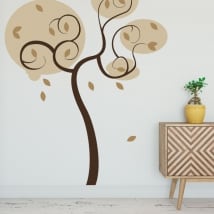 Decorative vinyl and stickers tree to decorate