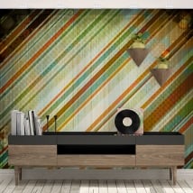 Wall murals vinyls retro style to decorate