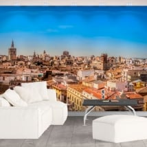 Vinyl wall murals panoramic of valencia