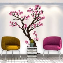 Stickers and decorative vinyls tree with flowers