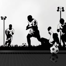 🥇 Pegatinas de vinilos 3d fútbol maradona con pelé y zidane 🥇