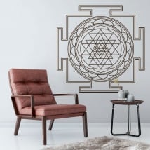 Decorative vinyl mandalas sri yantra