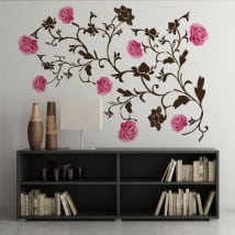 Vinyl roses decoration walls and objects