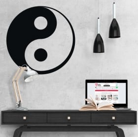 Decorative vinyl and stickers yin yang