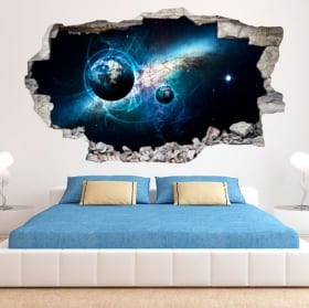 Decorative vinyl and stickers 3d galaxy