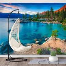 Wall murals sand harbor lake tahoe sierra nevada