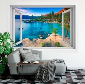 Vinyl windows sand harbor lake tahoe sierra nevada 3d