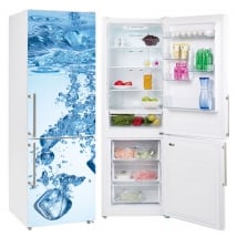 Decorative vinyl refrigerators ice cubes