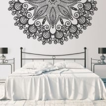 Decorative vinyl half mandala