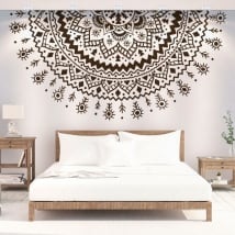 Wall decal half mandala