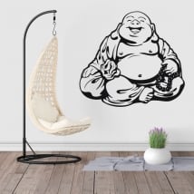 Decorative vinyl and stickers buddha silhouette