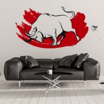 Decorative vinyl and stickers red bull