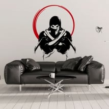 Decorative vinyl and stickers ninja silhouette