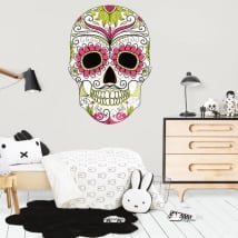 Decorative vinyl skull day of the dead