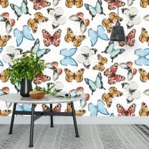 Vinyl wall murals with butterflies