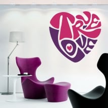 Stickers and decorative vinyls heart true love