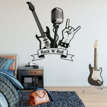 Decorative vinyl and stickers rock and roll