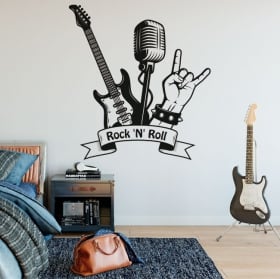 Decorative vinyl rock and roll