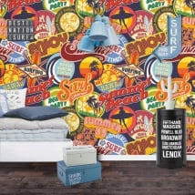 Wall murals and surf vinyl