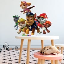 Vinyl and stickers characters of the paw patrol