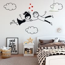 Decorative vinyl and stickers love in the clouds