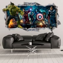 Decorative vinyl and 3d hulk stickers