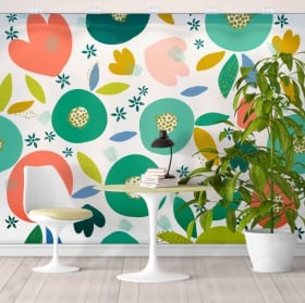 Vinyl photo murals with boho style