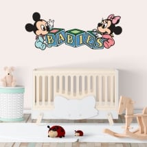 Vinyl walls disney mickey and minnie babies