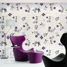 Vinyl wall murals with flowers