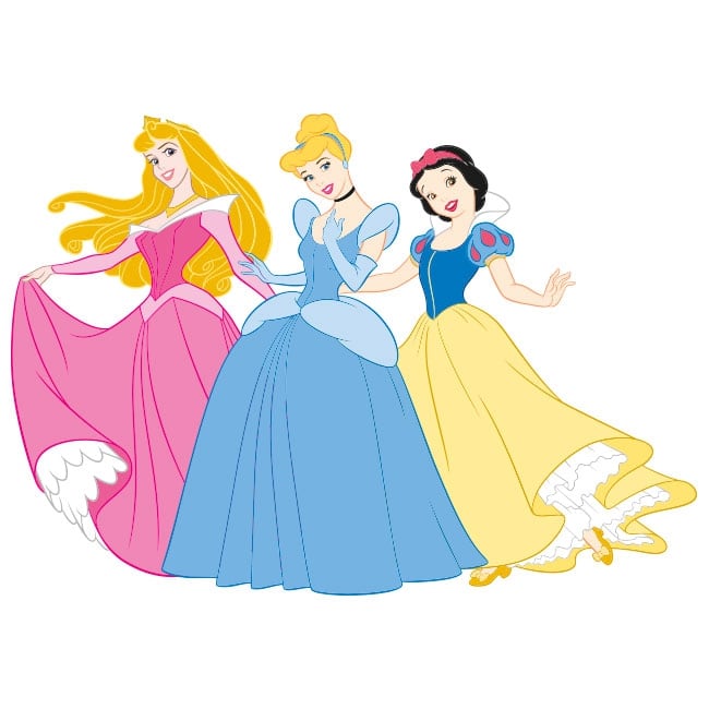Vinyl and stickers disney princesses