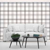 Photo murals vinyl walls black lines