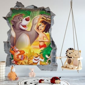 Decorative vinyl and wall stickers 3d dog