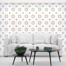 Photo murals vinyls walls gray circles