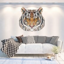 Vinyl walls tribal tiger