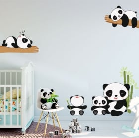 Stickers decorating children's rooms panda bears
