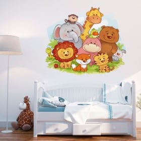 Decorative vinyl children's animals for babies