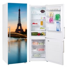 Decorative vinyl for refrigerators paris eiffel tower