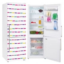 Vinyl refrigerators colored strokes