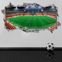 Wall stickers 3d panoramic mestalla valencia football club