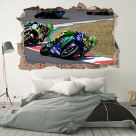 Decorative vinyl 3d valentino rossi yamaha