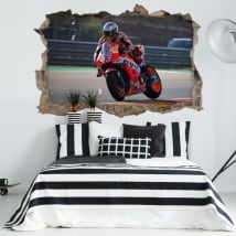 Adhesive vinyl 3d motogp marc márquez honda