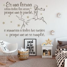 Decorative vinyl and stickers phrases the little prince