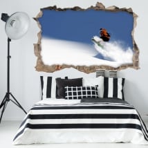 Wall stickers 3d snowboard