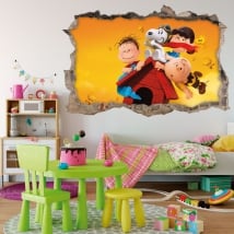 Decorative vinyl 3d the adventures of snoopy