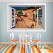 Children's vinyl 3d window toy story 4