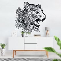 Vinyl and stickers tribal tiger head