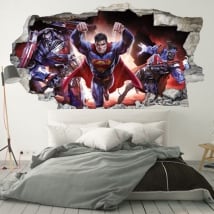 Vinyl wall 3d superman infinite crisis