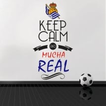 Stickers football vinyls keep calm and mucha real