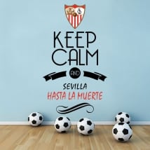 Stickers football keep calm and sevilla hasta la muerte
